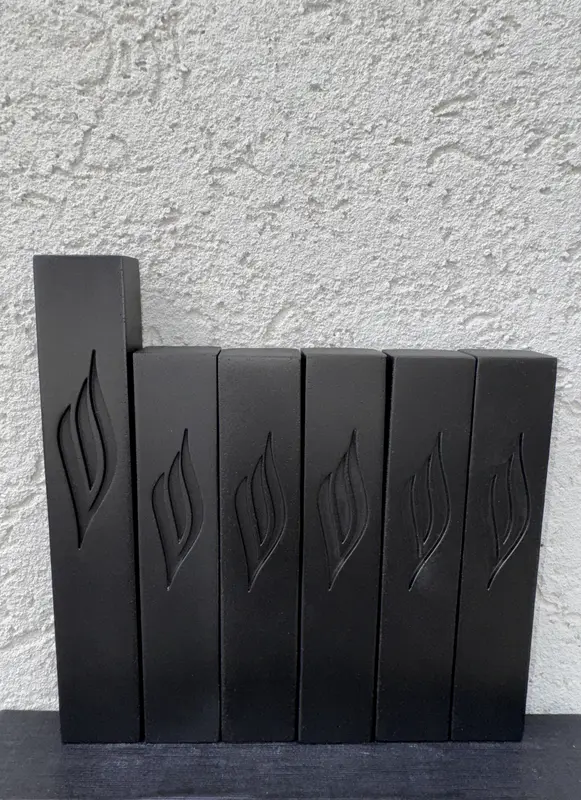 סט בתי מזוזות קלאסי שחור. 5+1