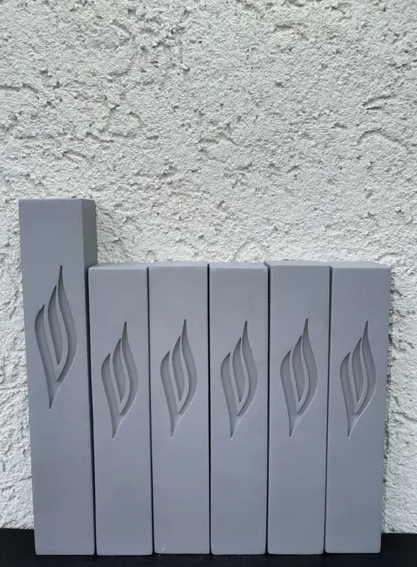 סט בתי מזוזות נדיר 5+1 אפור כהה