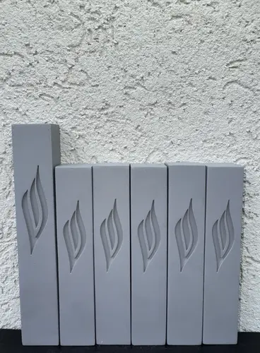 סט בתי מזוזות נדיר 5+1 אפור כהה